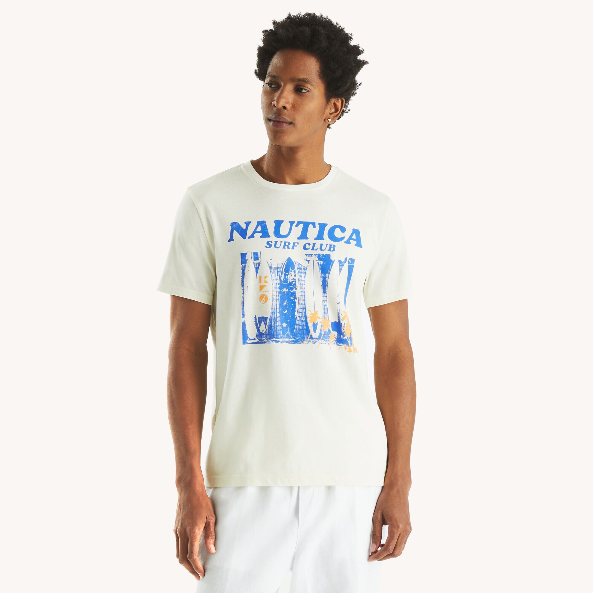 Surf Club Graphic T-Shirt,White,large