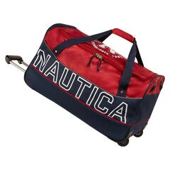 Chronometer Wheeled Duffel,Nautica Red,large