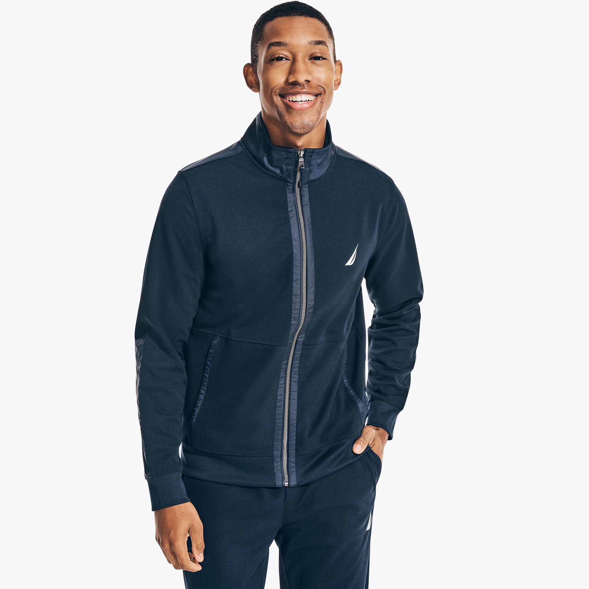 NAVTECH TRACK JACKET,Navy,large