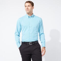 CLASSIC FIT PERFORMANCE TECH SHIRT,Anchor Blue Heather,large