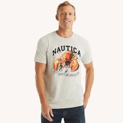 Lobster Graphic T-Shirt,Grey Heather,large