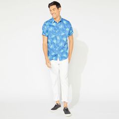 CLASSIC FIT TROPICAL FISH PRINT SHIRT,Limoges,large