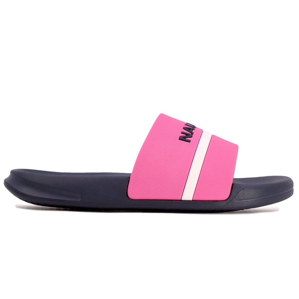 GIRLS' LOGO SLIDE SANDAL,Tugboat Red,large