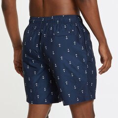 Big & Tall Anchor Print Trunk,Navy,large