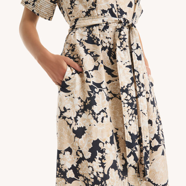 Printed Ruffle Dress