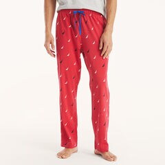 Knit Printed Pajama Pant,Buoy Red,large