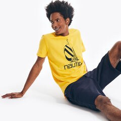 SPINNAKER GRAPHIC T-SHIRT,Lemon Chrome,large