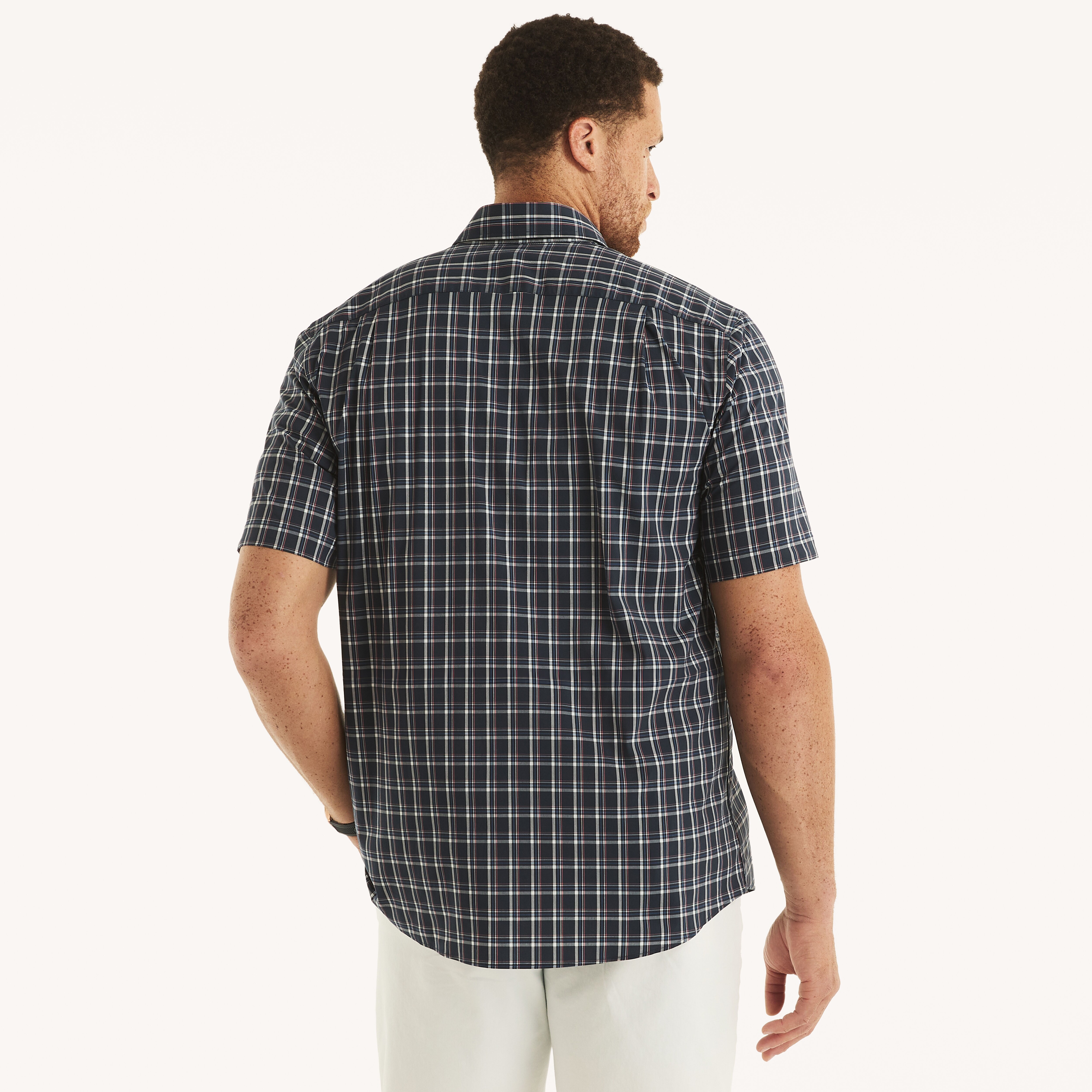 ファッションシーンで話題のこれから流行るブランド12選 Big Shirt Short-Sleeve Plaid Fit Classic Navtech Tall & トップス