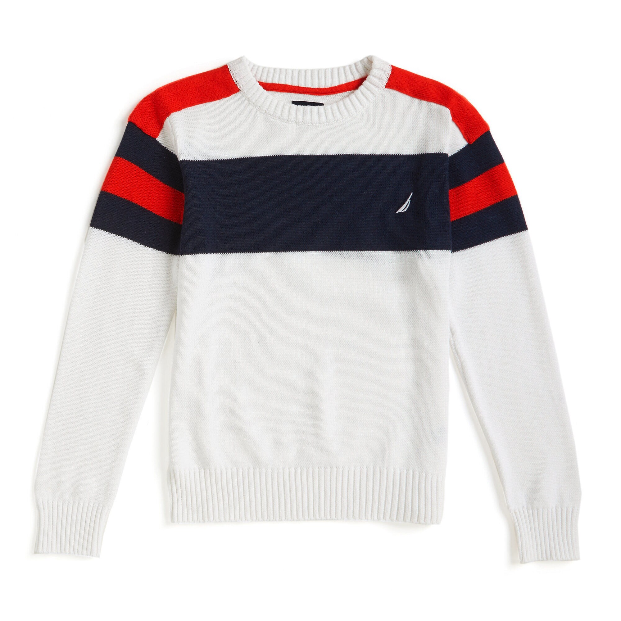 Toddler Boys' Cruise Crewneck Sweater (2T-4T),Antique White Wash,large