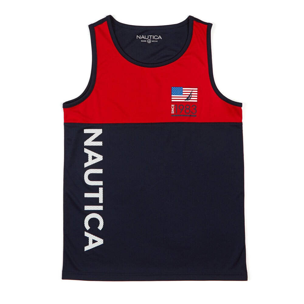 Boys' Mesh Back Tank Top (8-20),Aquadream,large