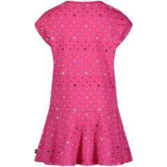 Little Girls’ Printed Peplum Dress (4-6X),Paradise Pink,large