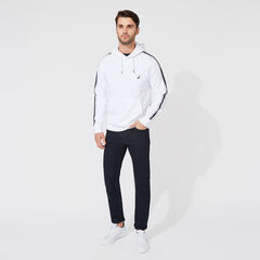 CLASSIC FIT JERSEY HOODIE,Bright White,large