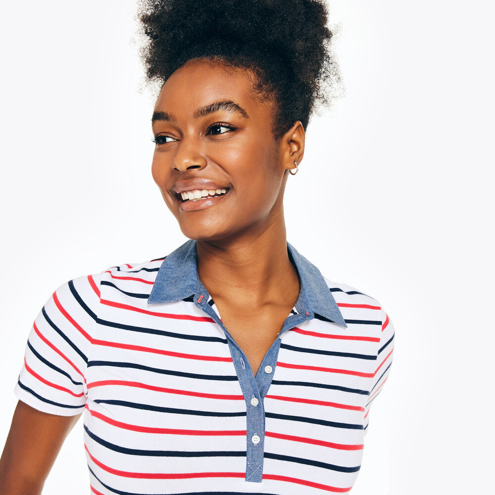 5-BUTTON POLO,Bright White,large