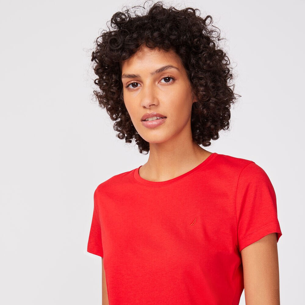 CLASSIC-FIT BRAND ICON TEE,Tomales Red,large