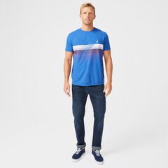 NAVTECH SUSTAINABLY CRAFTED GRAPHIC T-SHIRT,Windsurf Blue,large