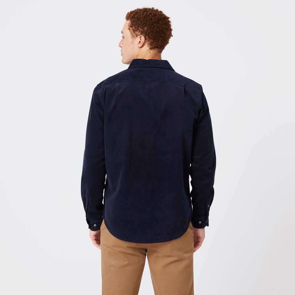 CORDUROY OVERSHIRT,Navy,large