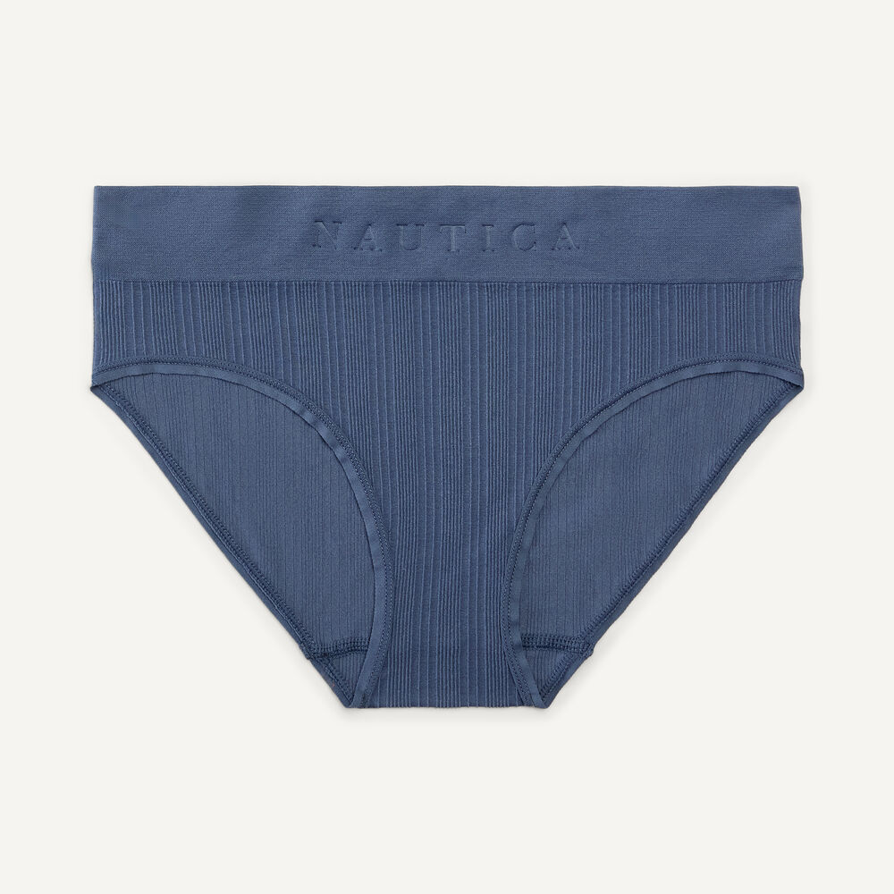 Ribbed Seamless Hipster Brief, 5-Pack,Buoy Red,large