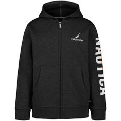Little Boys' Colorblock Hoodie (4-7),Grey Heather,large