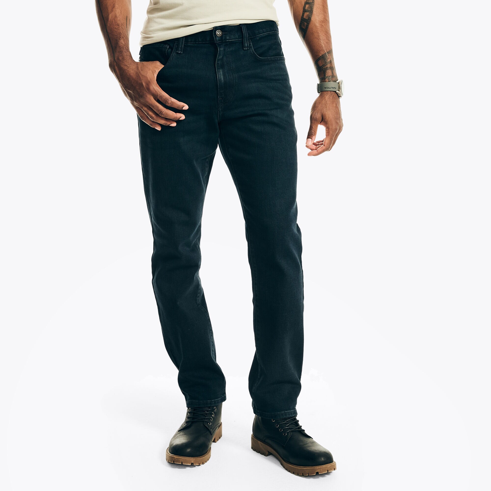 Original Relaxed Stretch Denim,New Black,large