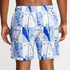 6" BOAT PRINT QUICK-DRY SWIM,Alaskan Blue,large