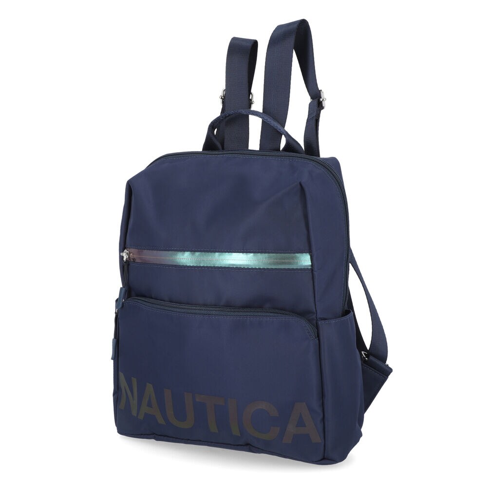 NYLON LOGO BACKPACK,Workshirt Blue,large
