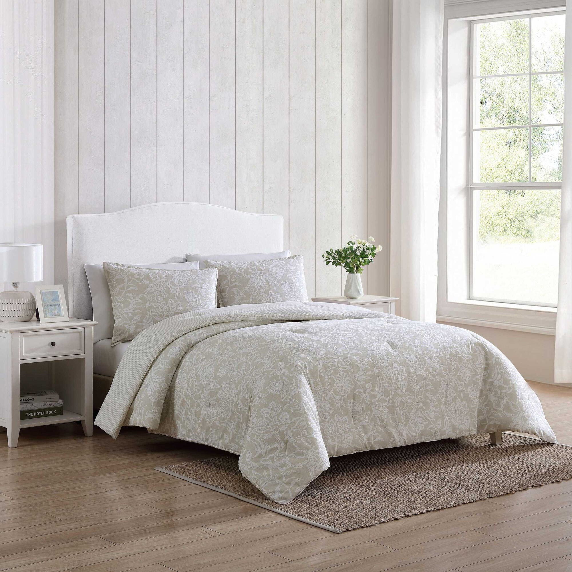 Tortola Beige Full/Queen Comforter & Sham Set,Tan,large