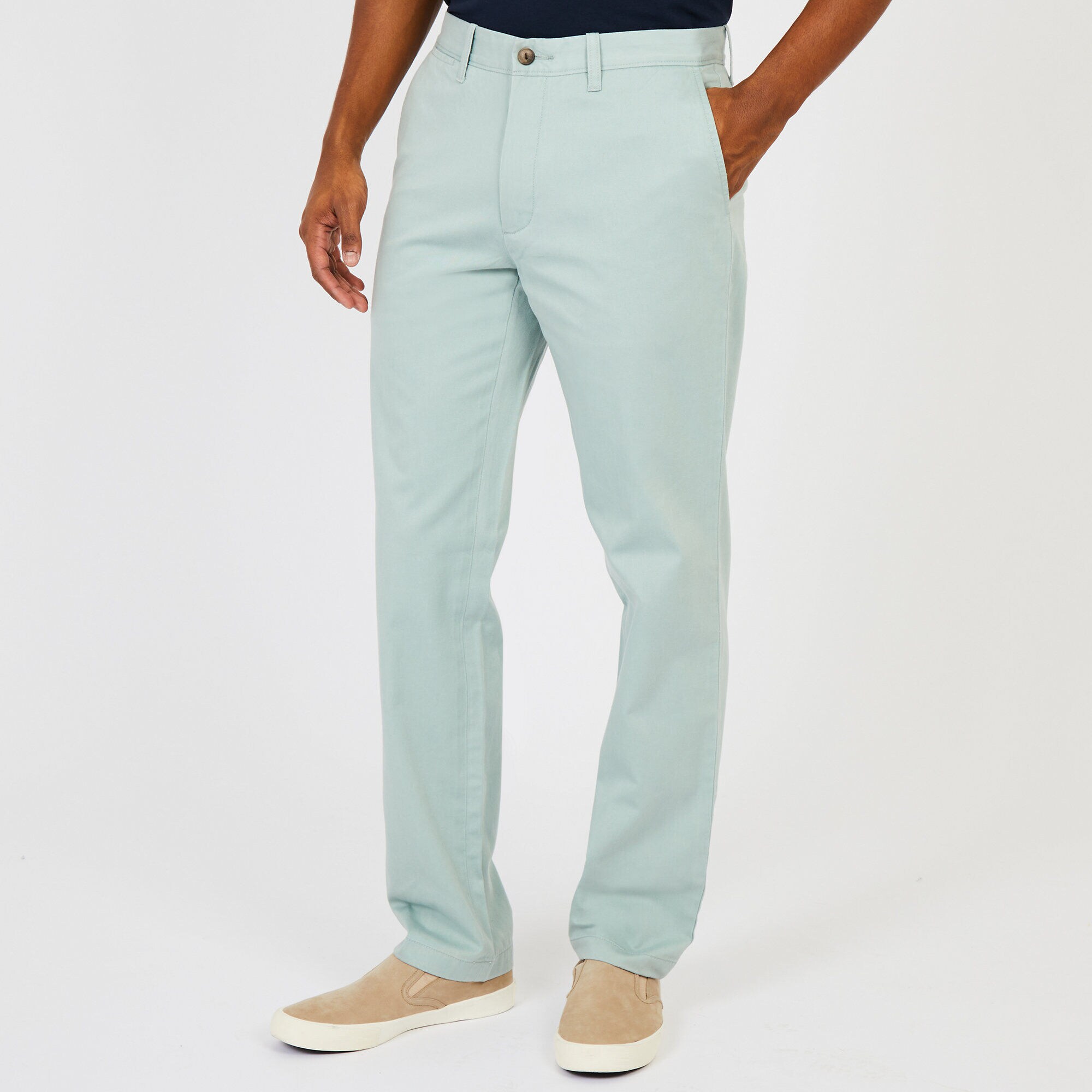 Classic Fit Brushed Twill Pants,Green Terrain,large