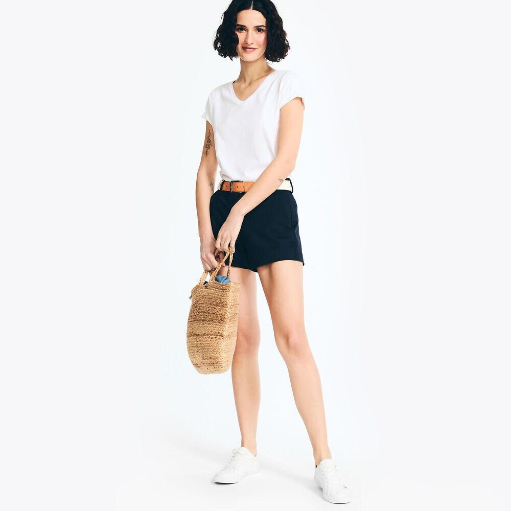 4" STRETCH-TWILL SHORT,Stellar Blue Heather,large