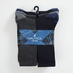 ATHLETIC CREW SOCKS, 5-PACK,Black,large