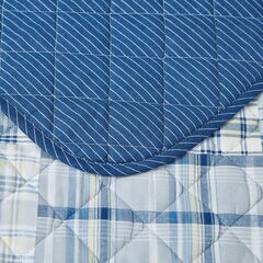 RAIEFORD KING REVERSIBLE QUILT AND SHAM SET,Heather,large