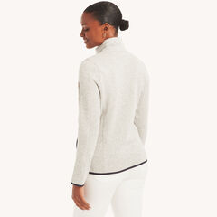 Sweater Fleece Jacket,Grey Heather,large