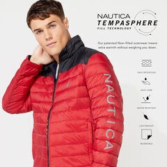 LIGHTWEIGHT TEMPASPHERE REVERSIBLE JACKET,Nautica Red,large