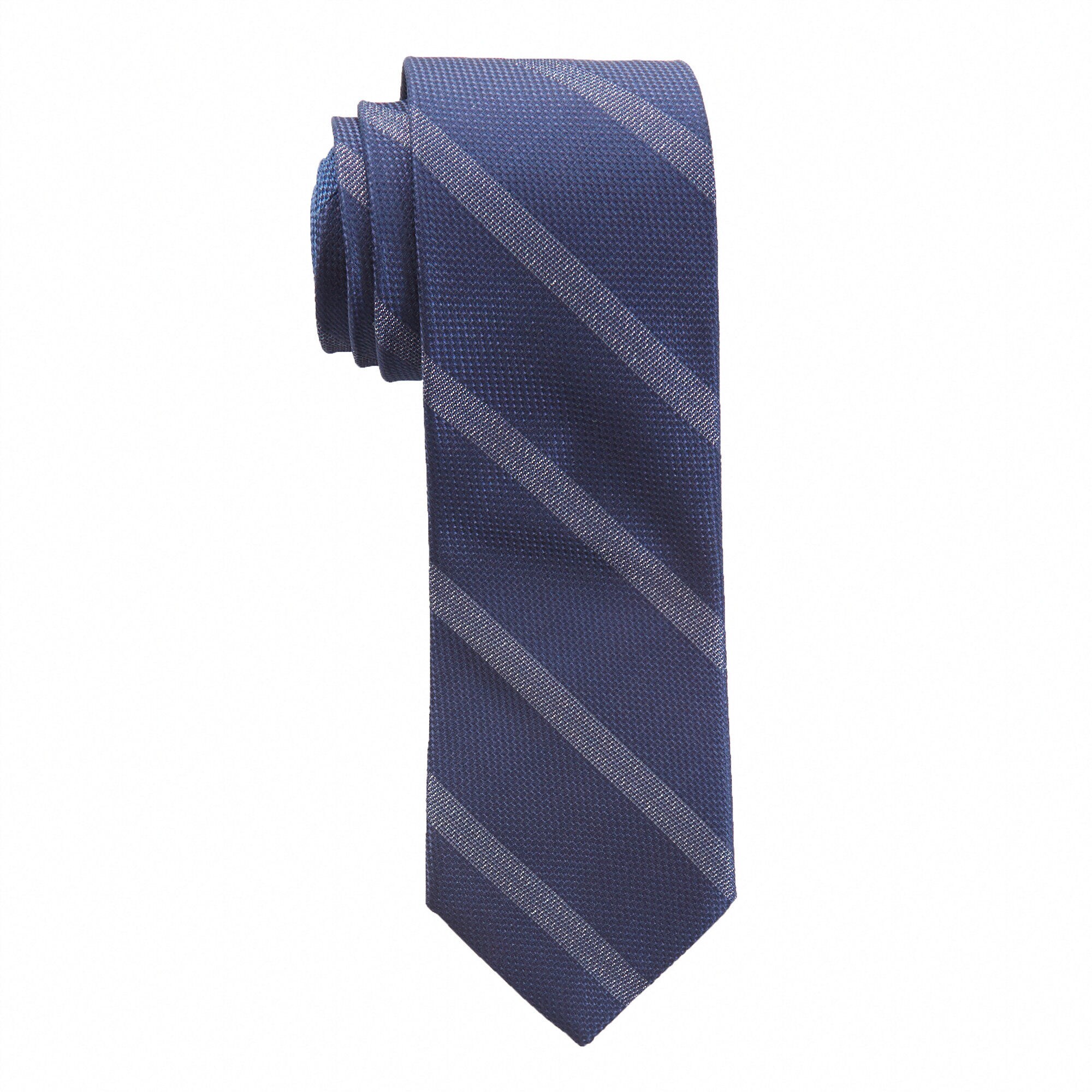 Italian Made Textured Stripe Tie,Ice Blue,large