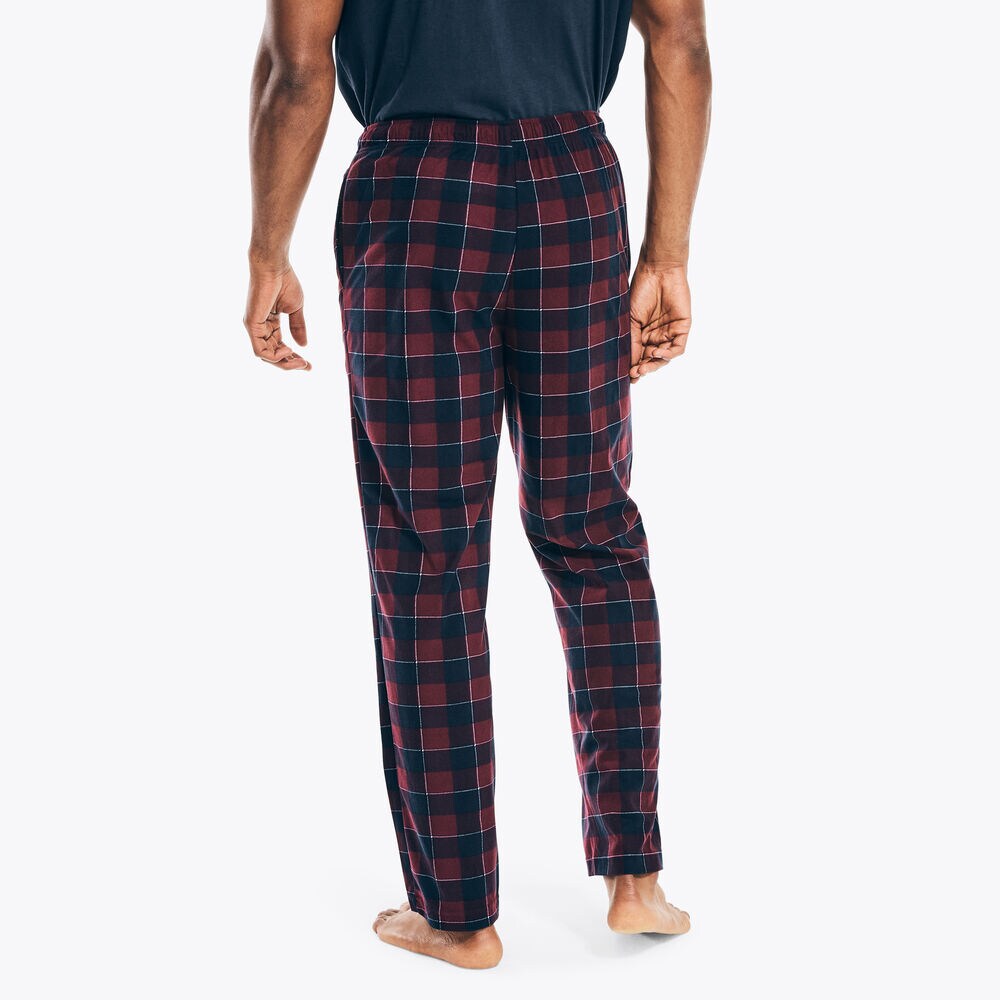 PLAID FLEECE SLEEP PANT,Rio Red,large