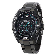 NCT Blue Sail Chronograph Stainless Steel Watch,Black,large