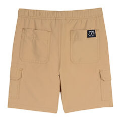 BOYS' EXPLORER PULL-ON CARGO SHORT,Dark Oatmeal Heather,large