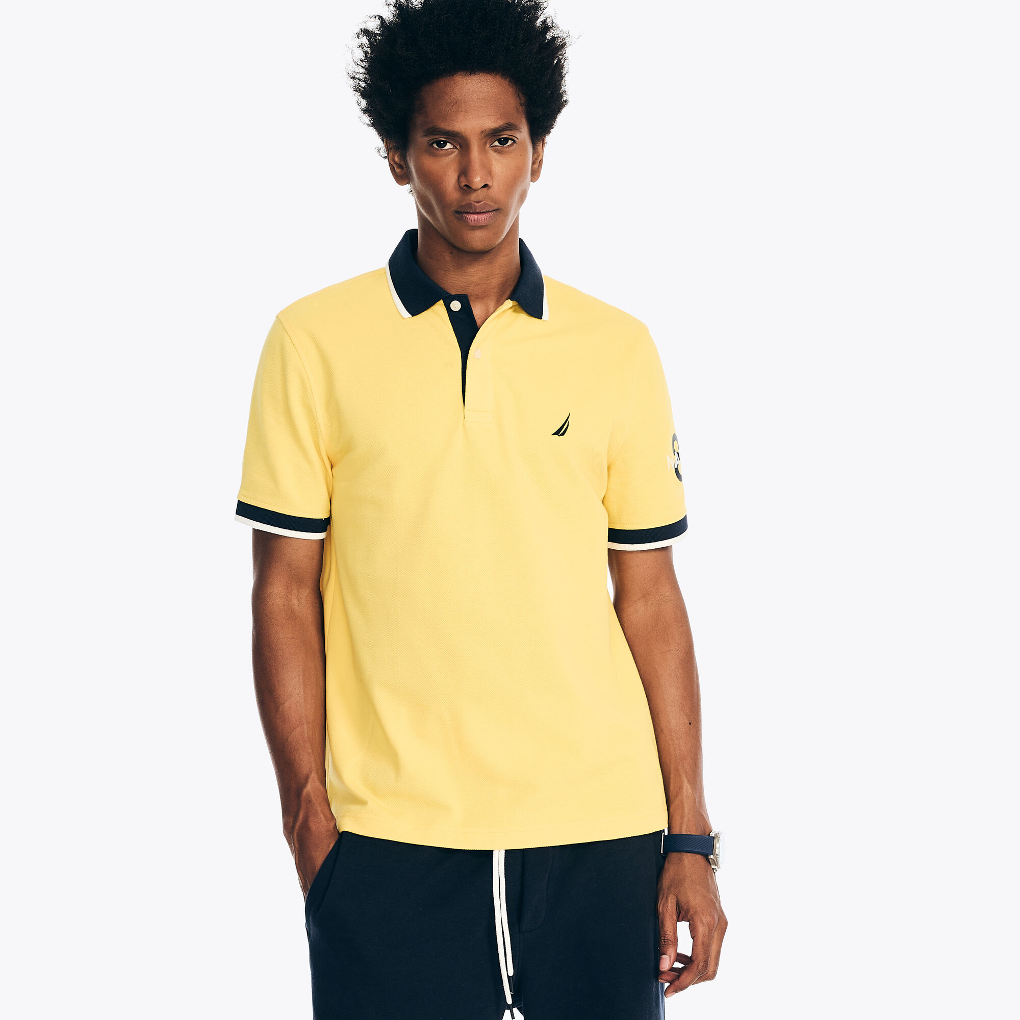 Classic Fit Polo,Marigold,large