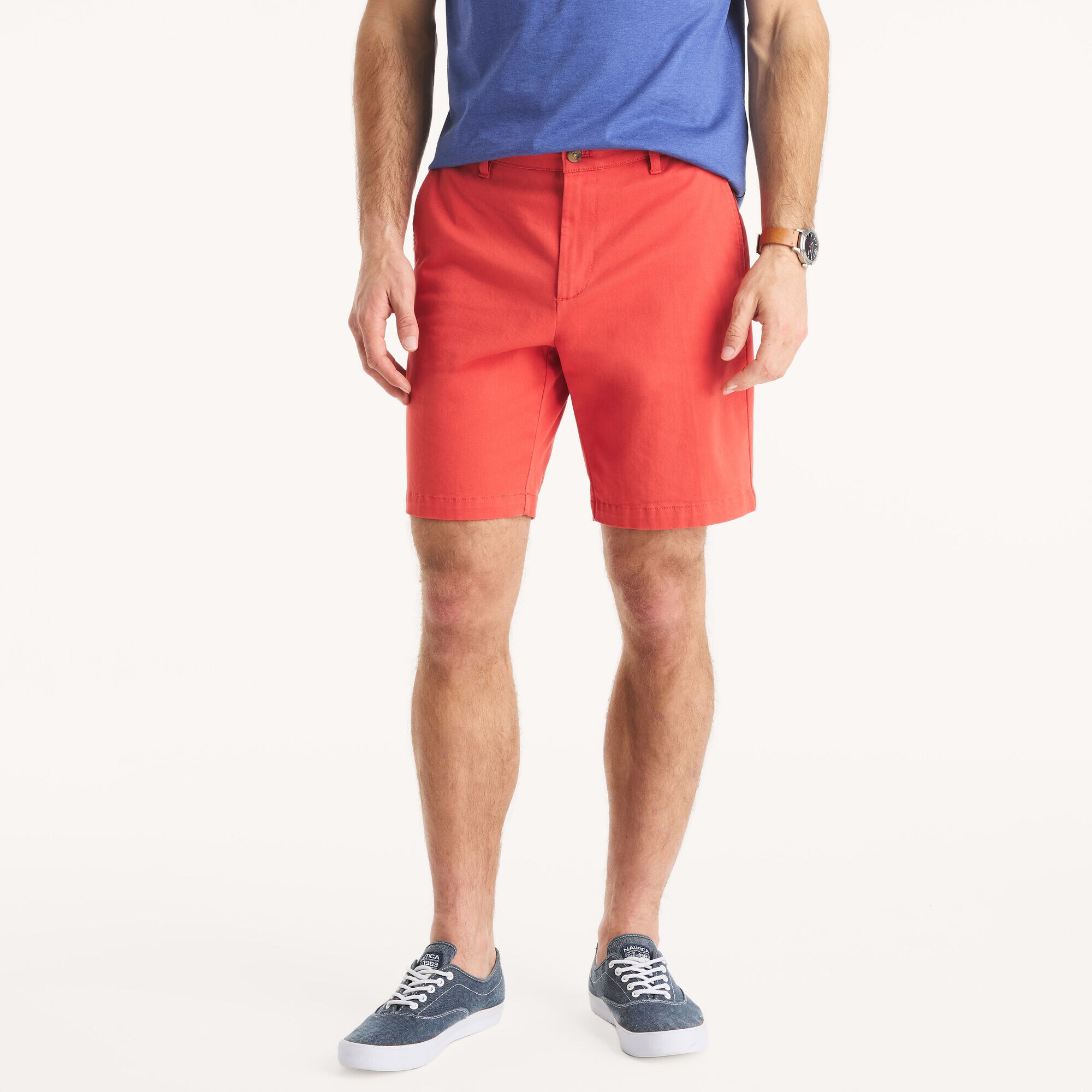 8.5" Stretch Deck Short,Crimson,large