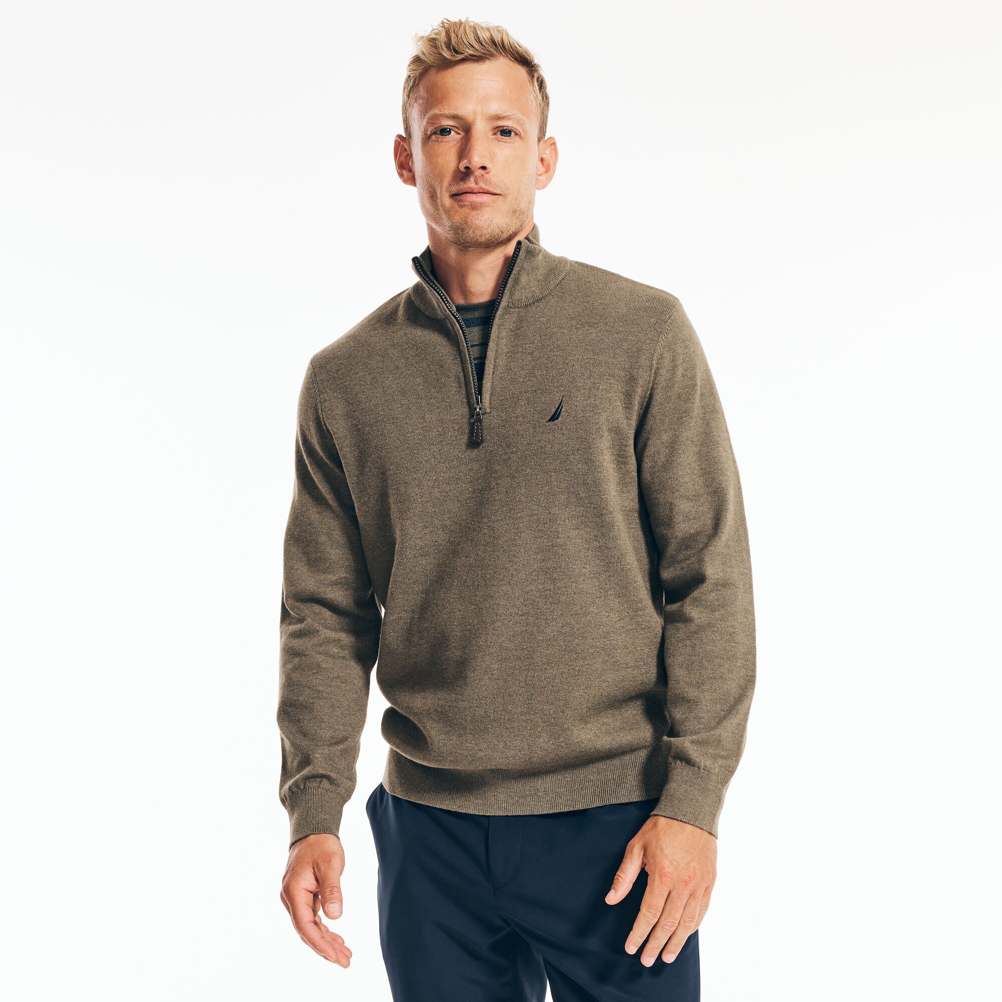 Navtech Quarter-Zip Sweater,Green2,large