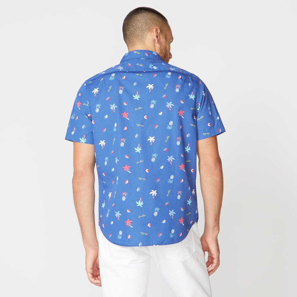 TROPICAL PRINT SHORT SLEEVE SHIRT,Limoges,large