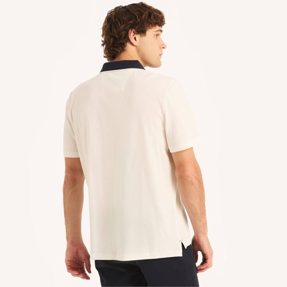 Miami Vice x Nautica Classic Fit Linen Polo,Sail White,large