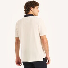 Miami Vice x Nautica Classic Fit Linen Polo,Sail White,large
