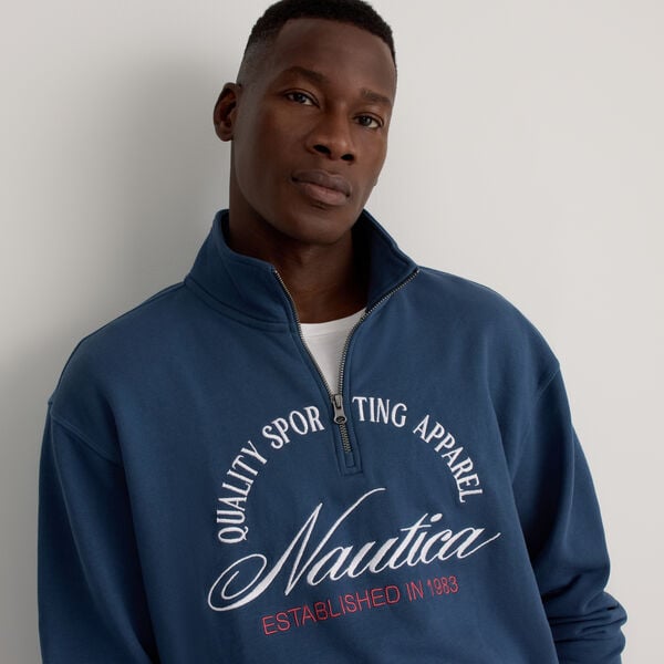 French Terry Logo Quarter-Zip