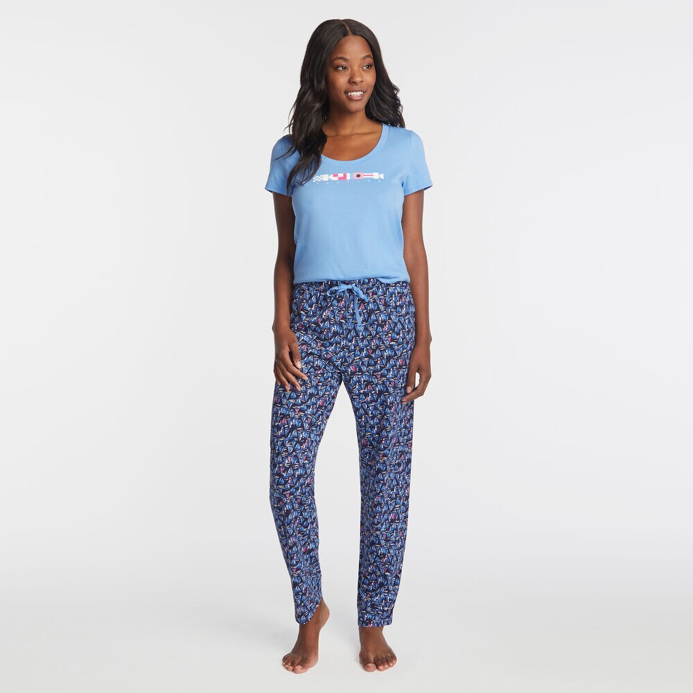 BOAT PRINT SLEEP SET,Navy,large
