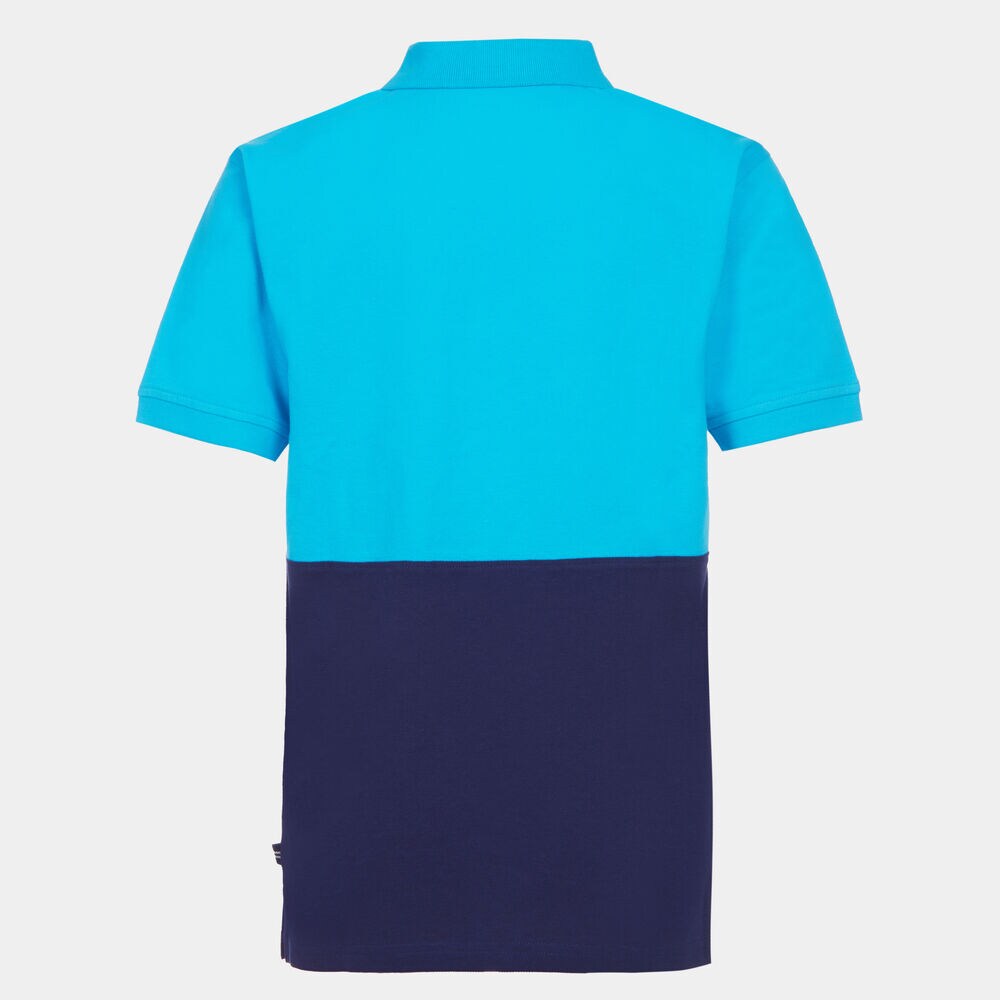 LITTLE BOYS' MESH TEXTURED LOGO HERITAGE POLO (4-7),Aqua Sky,large
