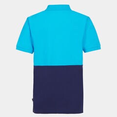 LITTLE BOYS' MESH TEXTURED LOGO HERITAGE POLO (4-7),Aqua Sky,large