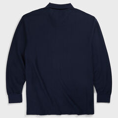 BIG & TALL CLASSIC FIT LONG SLEEVE POLO,Navy,large