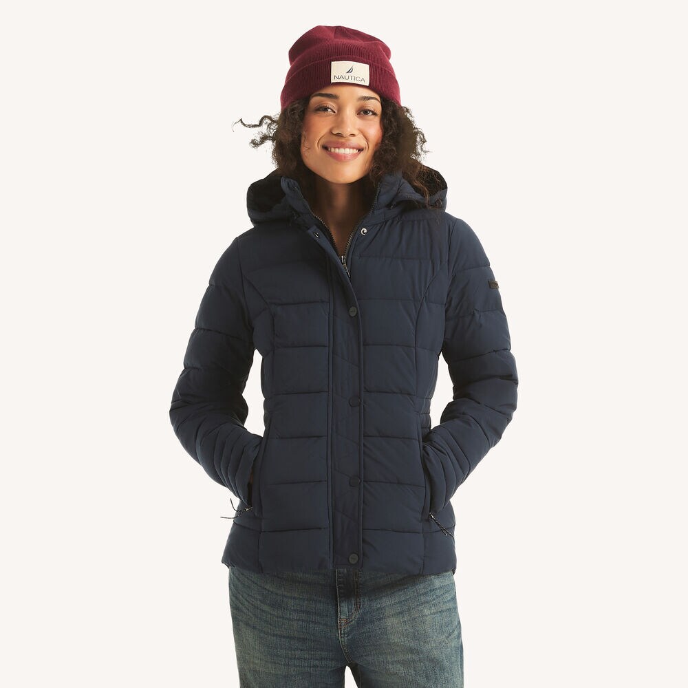 Packable Puffer Jacket,J Navy,large