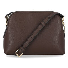 Dome Zip Crossbody Bag,Beige Heather,large