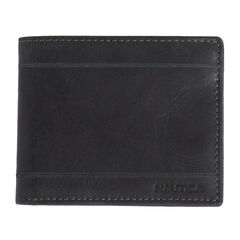 Shipley Passcase Wallet With Sewn Flap,Black,large